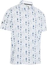 All Over Golf Essentials Print Polo Tops Polos Short-sleeved White Callaway