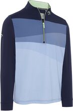 1/4 Zip Printed Blocked Pullover Tops Sweat-shirts & Hoodies Sweat-shirts Navy Callaway