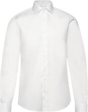 Twill Easy Care Fitted Shirt Tops Shirts Tuxedo Shirts White Calvin Klein
