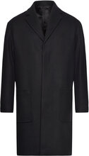 Modern Wool Blend Coat Uldfrakke Frakke Black Calvin Klein