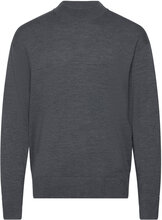 Merino Mini Mock Neck Sweater Tops Knitwear Round Necks Grey Calvin Klein