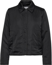 Minimal Padded Satin Jacket Fodrad Jacka Black Calvin Klein