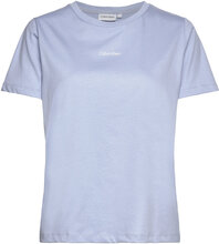 Micro Logo T-Shirt T-shirts & Tops Short-sleeved Blå Calvin Klein*Betinget Tilbud