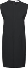 Heavy Viscose Ns Shift Dress Knælang Kjole Black Calvin Klein