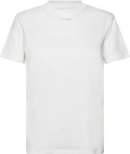 Metallic Micro Logo T Shirt T-shirts & Tops Short-sleeved Hvit Calvin Klein*Betinget Tilbud