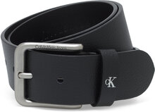 Rounded Classic Belt 38Mm Accessories Belts Classic Belts Svart Calvin Klein*Betinget Tilbud