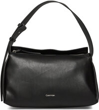 Elevated Soft Shoulder Bag Sm Bags Top Handle Bags Black Calvin Klein