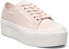 Flatform+ Cupsole Satin Shoes Sneakers Chunky Sneakers Pink Calvin Klein