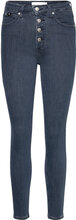 High Rise Super Skinny Ankle Bottoms Jeans Skinny Blue Calvin Klein Jeans