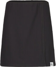 Tab Split Rib Midi Skirt Knelangt Skjørt Svart Calvin Klein Jeans*Betinget Tilbud