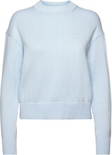 Ck Embro Badge Sweater Tops Knitwear Jumpers Blue Calvin Klein Jeans