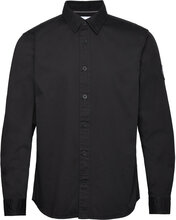 Monologo Badge Relaxed Shirt Tops Shirts Casual Black Calvin Klein Jeans