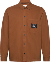 Utility Overshirt Tops Overshirts Brown Calvin Klein Jeans