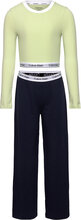 Knit Pj Set Sets Sets With Long-sleeved T-shirt Multi/patterned Calvin Klein