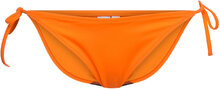 String Side Tie Cheeky Bikini Swimwear Bikinis Bikini Bottoms Side-tie Bikinis Oransje Calvin Klein*Betinget Tilbud