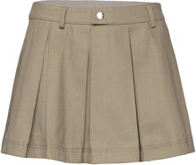 Mini Pleat Skirt Skirts Pleated Skirts Beige Cannari Concept