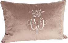 Pillow Case Royal Beige/Grå 40X60 Cm Home Textiles Cushions & Blankets Cushion Covers Beige Carolina Gynning