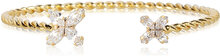 Crystal Star Bracelet Gold Accessories Jewellery Bracelets Chain Bracelets Gull Caroline Svedbom*Betinget Tilbud