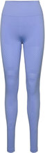 Essential Block Seamless High Waist Tights Sport Running-training Tights Seamless Tights Blue Casall