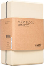 Yoga Block Bamboo Accessories Sports Equipment Yoga Equipment Yoga Blocks And Straps Beige Casall*Betinget Tilbud