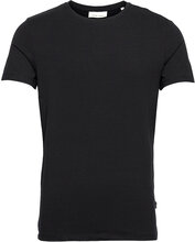 David Crew Neck T-Shirt T-shirts Short-sleeved Svart Casual Friday*Betinget Tilbud