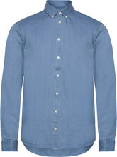 Cfanton Bd Ls Denim Chambray Shirt Tops Shirts Denim Shirts Blue Casual Friday