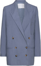 Poplin Suit Blazer Blazers Double Breasted Blazers Blue Cathrine Hammel