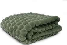 Throw Green Egg 170X130Cm Home Textiles Cushions & Blankets Blankets & Throws Grønn Ceannis*Betinget Tilbud