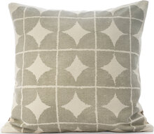 C/C 50X50 Grey Printed Circle Pattern Home Textiles Cushions & Blankets Cushion Covers Grey Ceannis