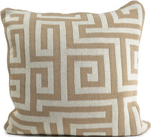 Knitted C/C 50X50Cm Home Textiles Cushions & Blankets Cushion Covers Beige Ceannis*Betinget Tilbud