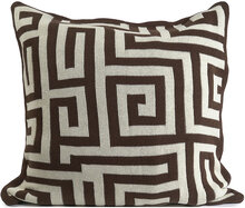 Knitted C/C 50X50Cm Home Textiles Cushions & Blankets Cushion Covers Brown Ceannis