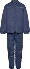 Thermal Set - Boys Outerwear Thermo Outerwear Thermo Sets Marineblå CeLaVi*Betinget Tilbud