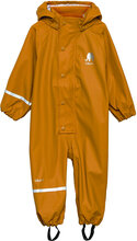Rainwear Suit -Solid Pu Outerwear Coveralls Rainwear Coveralls Orange CeLaVi