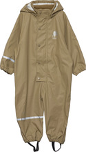 Rainwear Suit -Solid Pu Outerwear Coveralls Rainwear Coveralls Grønn CeLaVi*Betinget Tilbud