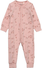 Nightsuit W. Aop Pyjamas Sie Jumpsuit Pink CeLaVi
