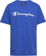 Crewneck T-Shirt T-shirts Short-sleeved Blå Champion*Betinget Tilbud