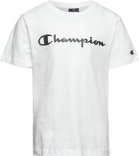 Crewneck T-Shirt T-shirts Short-sleeved Hvit Champion*Betinget Tilbud