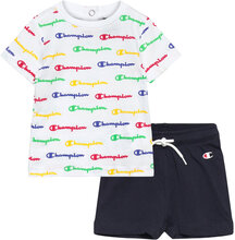 Set Sets Sets With Short-sleeved T-shirt Multi/mønstret Champion*Betinget Tilbud