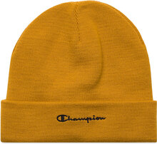 Beanie Cap Accessories Headwear Beanies Gul Champion*Betinget Tilbud