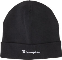 Beanie Cap Accessories Headwear Beanies Svart Champion*Betinget Tilbud