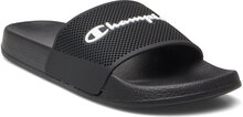 Dtn21 Slide Sport Summer Shoes Sandals Pool Sliders Black Champion