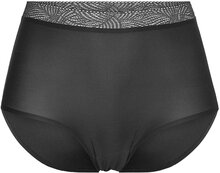Soft Stretch High Waist Brief Lace Designers Panties High Waisted Panties Black CHANTELLE