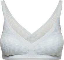 Soft Stretch Stripes Bralette With Removable Pads Lingerie Bras & Tops Soft Bras Bralette Blå CHANTELLE*Betinget Tilbud