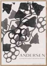 H.c. Andersen - Leafs & Grapes Home Decoration Posters & Frames Posters Black & White Multi/patterned ChiCura