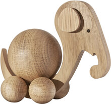 Spinning Elephant - Small Home Decoration Decorative Accessories-details Wooden Figures Brown ChiCura