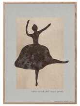H.c. Andersen - Dancer Home Decoration Posters & Frames Posters Illustrations Beige ChiCura*Betinget Tilbud