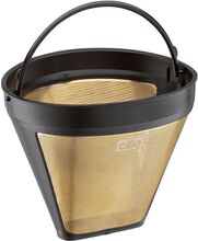 Kaffefilter Str. 4 I Guld Genanvendeligt 12,5Cm Home Kitchen Kitchen Appliances Coffee Makers Gold Cilio