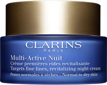 Multi-Active Nuit Normal To Dry Skin Beauty WOMEN Skin Care Face Night Cream Clarins*Betinget Tilbud