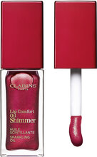 Lip Comfort Oil Shimmer Lipgloss Sminke Rød Clarins*Betinget Tilbud