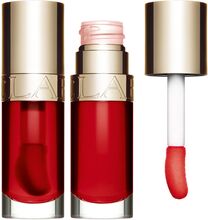 Lip Comfort Oil 08 Strawberry Beauty WOMEN Makeup Lips Lip Oils Rød Clarins*Betinget Tilbud